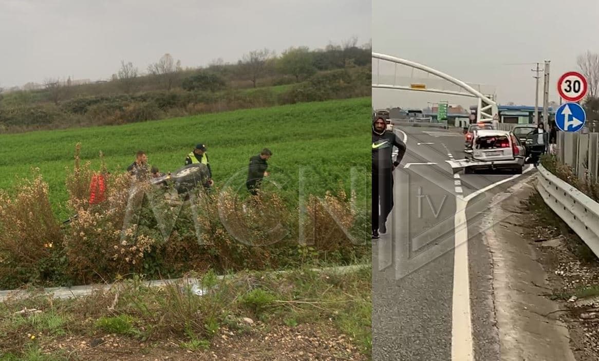 Përplasen dy makina në Milot-Thumanë, 3 të plagosur (VIDEO)