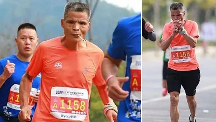“Xha Cheni”, maratonisti kinez që vrapon duke pirë duhan