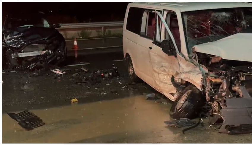 Aksident në Rrugën e Kombit, tre të plagosur 