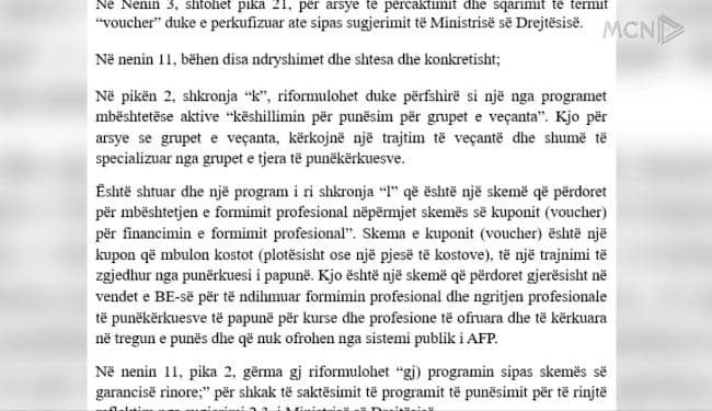 Ministria, draft për aftësimin profesional të të rinjve (VIDEO)