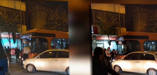 Aksident në Tiranë, makina përplaset me autobusin