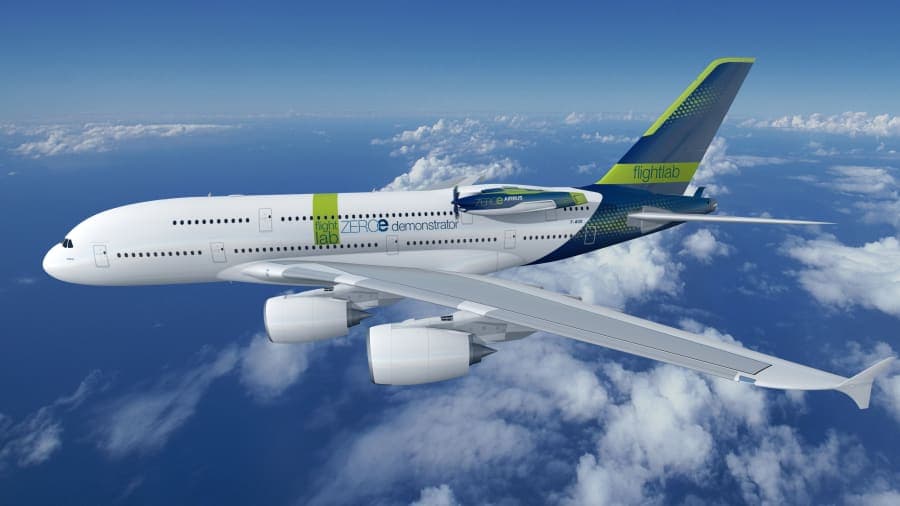 Airbus zbulon planet për avionë me hidrogjen