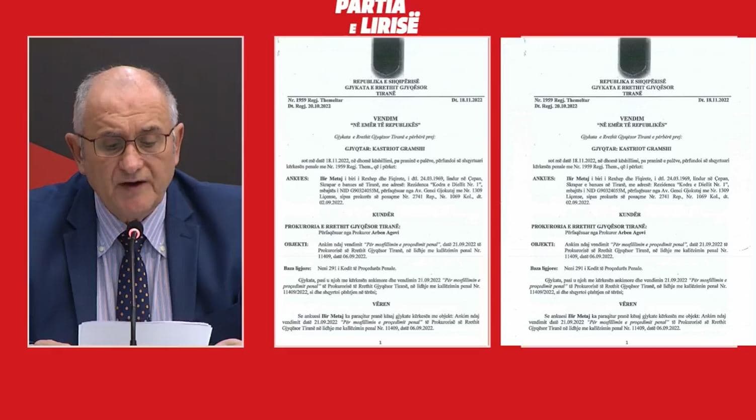 “Bashkëpunëtori I.M”/ Vasili: Prokuroria nuk nisi hetimet për Autoritetin e Dosjeve, Gjykata pranoi ankimimin e PL