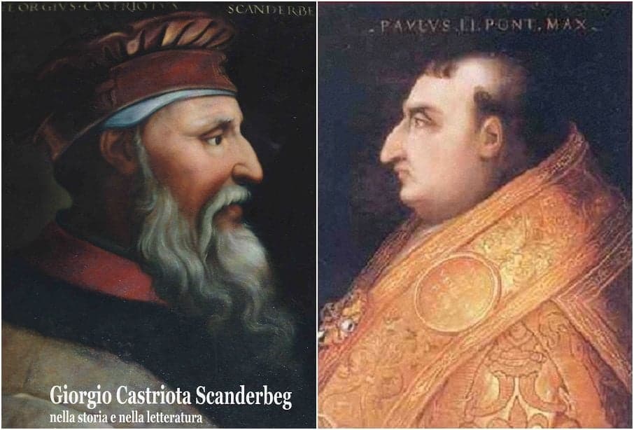 Dhurata e Papa Pali II për Skëndërbeun më 25 dhjetor 1466