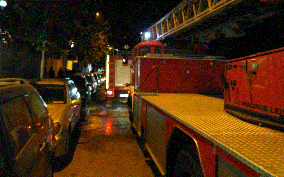 Merr flakë një apartament në Yzberisht