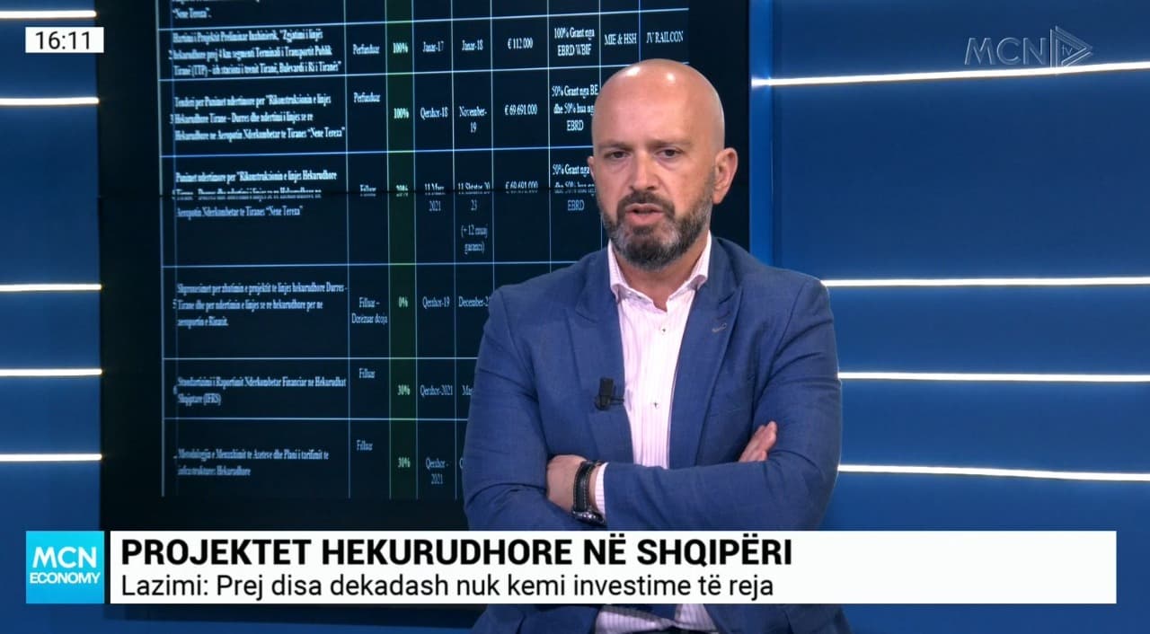 “Durrës-Prishtinë”/ Lazimi: Hekurudha pa port me kapacitet përpunues më të madh, nuk jep vlerën e dëshiruar (VIDEO)