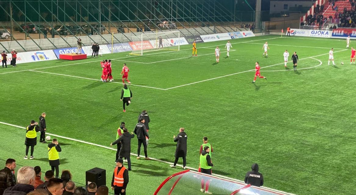 Përballje spektakolare, Vllaznia triumfon ndaj Partizanit me përmbysje