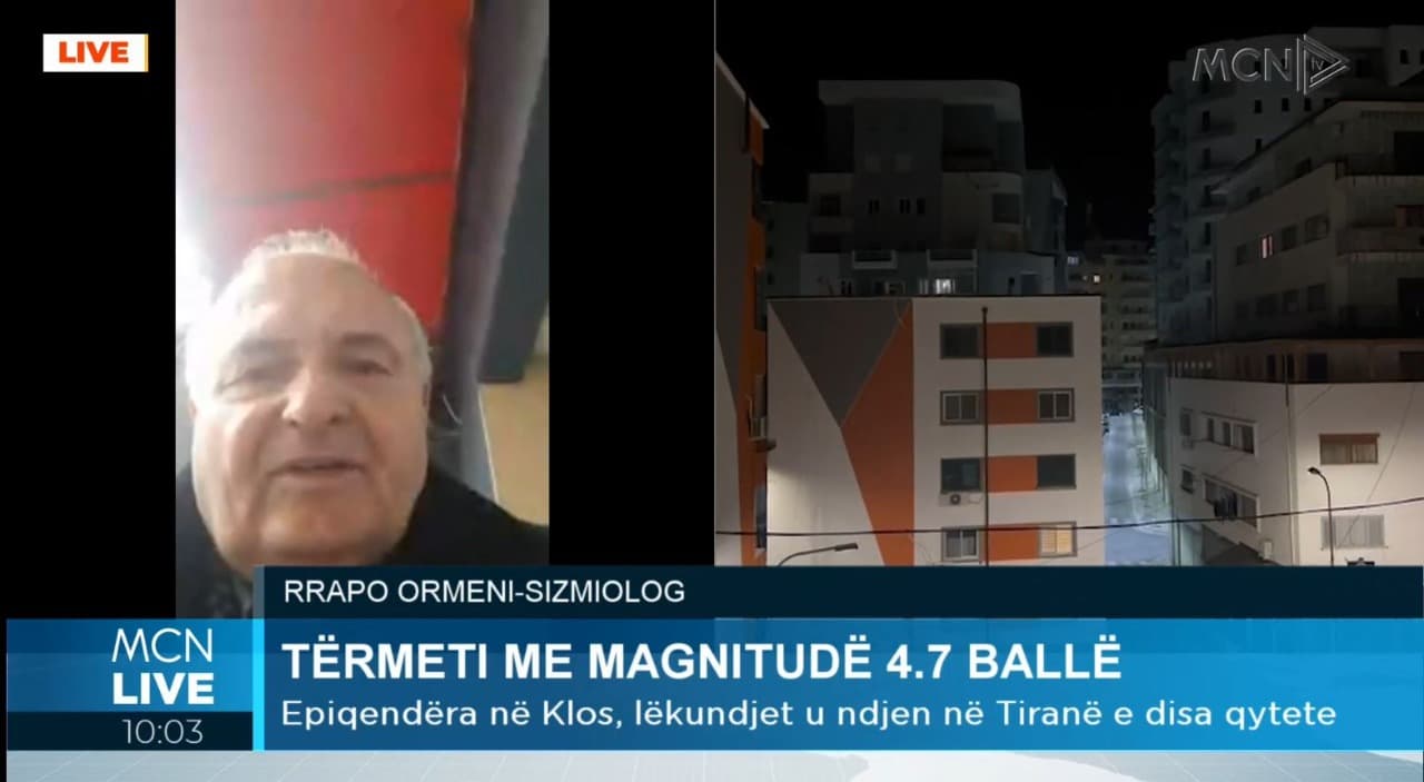 Ormeni: Tërmeti pati 70 pasgoditje, por po shkojnë drejt shuarjes. Nuk ka vend për panik (VIDEO)