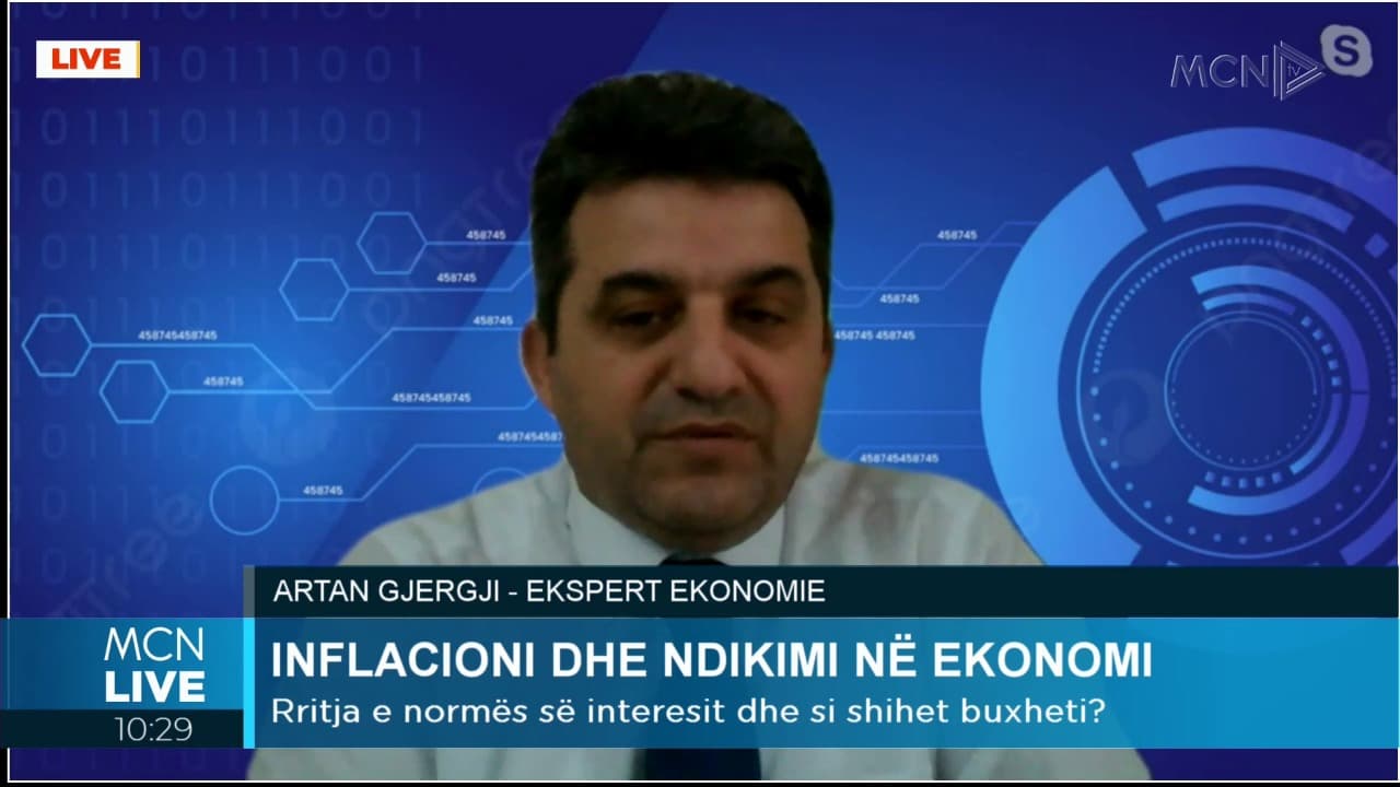Inflacioni, Gjergji: 2023-shi do jetë vit sfidash, por më e keqja ka kaluar. Bankat do jenë më stabile në aplikimin e kostove të kredisë (VIDEO)