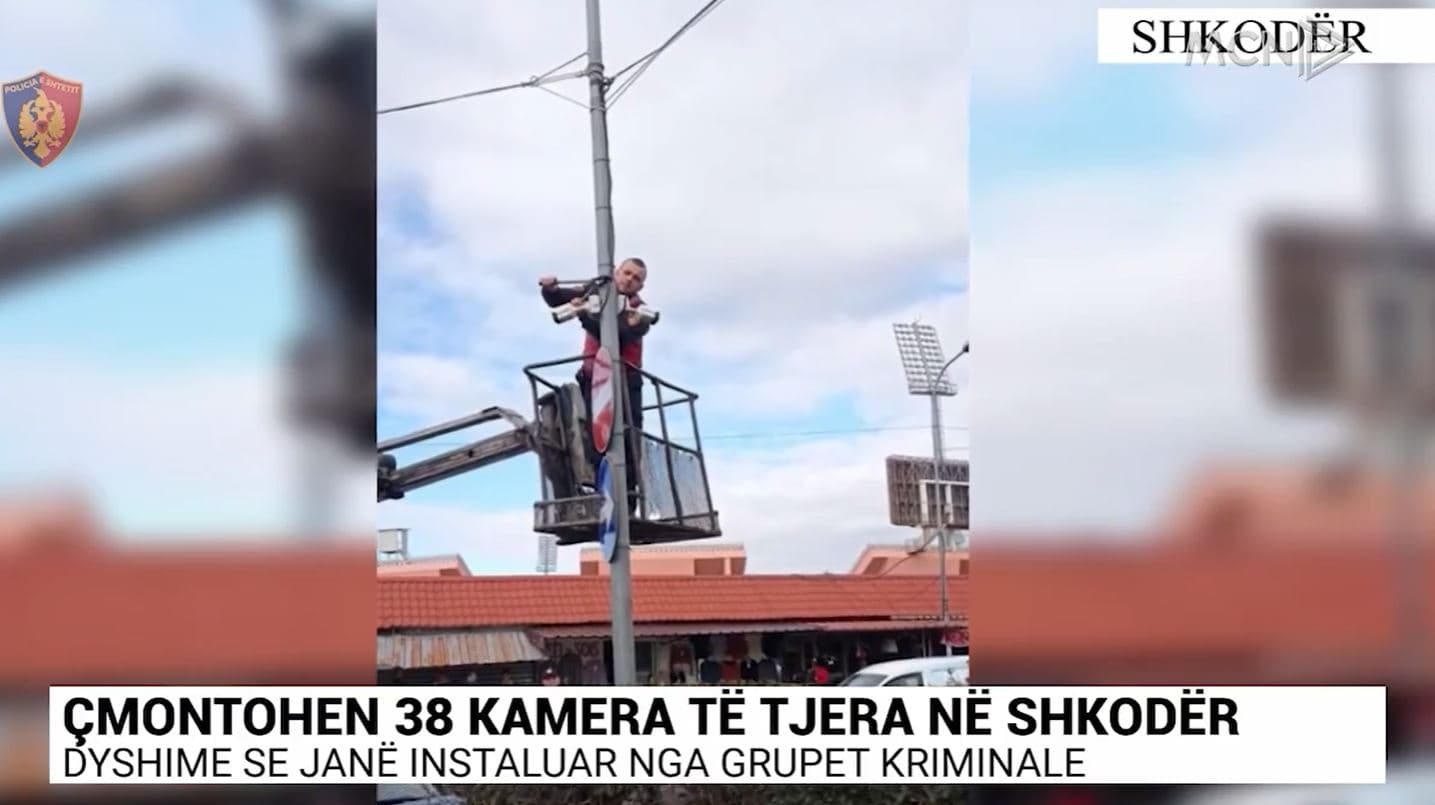 Çmontohen 38 kamera të tjera në Shkodër/ Dyshime se janë instaluar nga grupet kriminale (VIDEO)