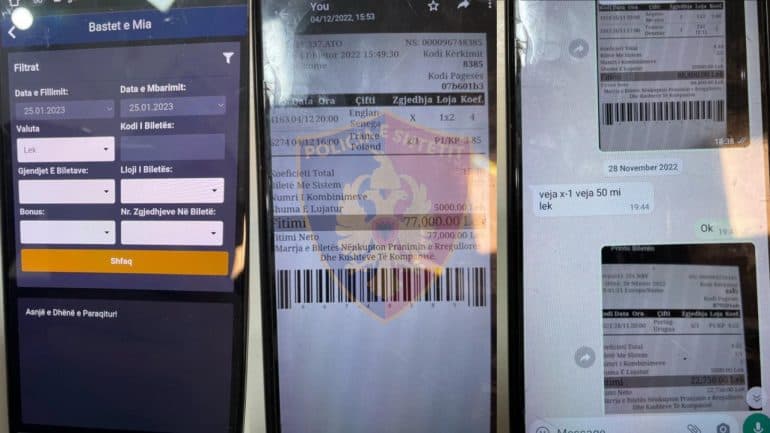 Vinin baste sportive me telefon, blutë e Tiranës arrestojnë pesë persona