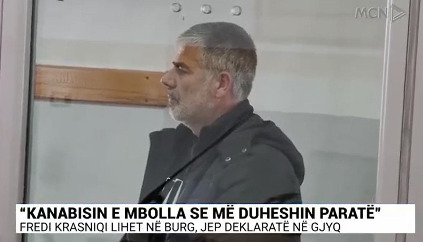 “Kanabisin e mbolla se më duheshin paratë”, Fredi Krasniqi lihet në burg, jep deklaratë në gjyq (VIDEO)