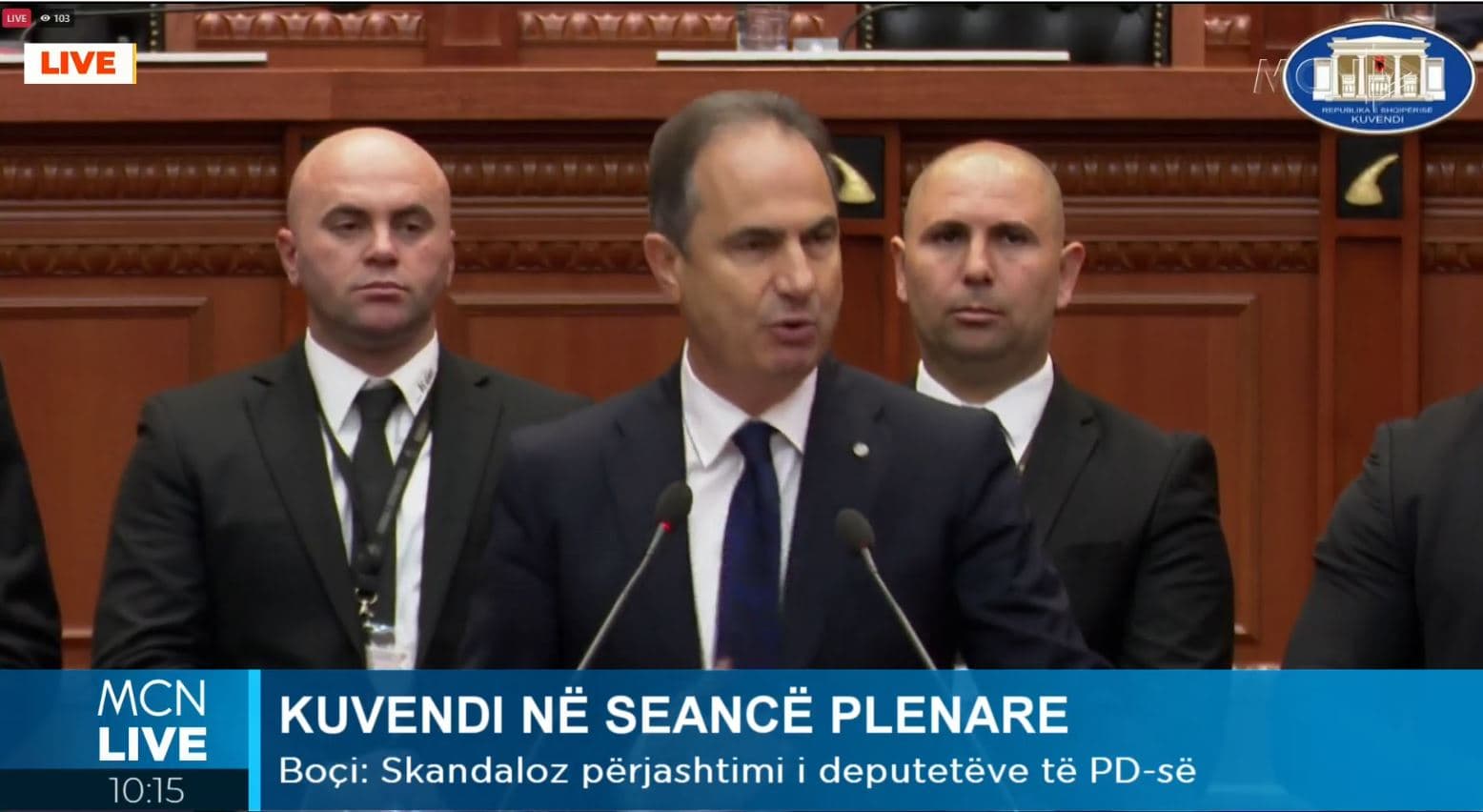 Kuvend, Boçi: Kryeministri duhej të ishte këtu, përjashtuat deputetët e PD pa arsye