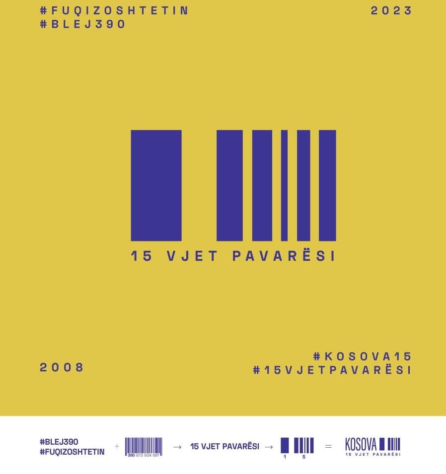 Prezantohet logo e 15-të vjetorit të pavarësisë së Kosovës, u dedikohet prodhimeve vendore