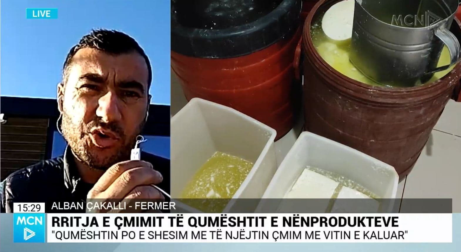 Rritja e çmimeve të nënprodukteve nga përpunuesit/ Çakalli: Abuzive! Nuk lidhet me blegtorët, por me rritjen e çmimit të qumësht pluhurit (VIDEO)
