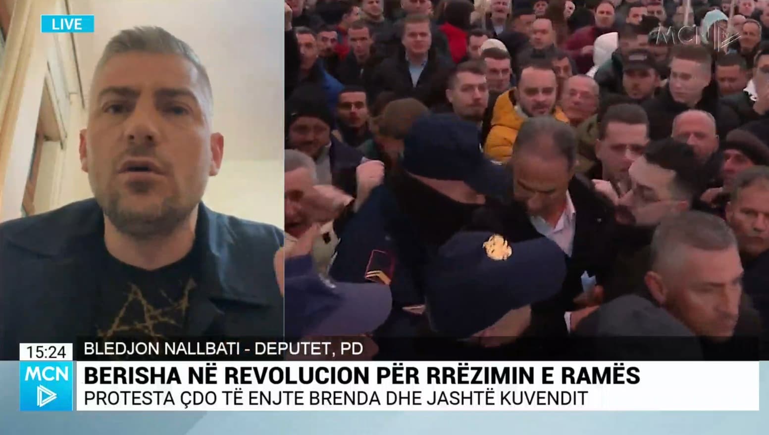 Protestat e opozitës/ Nallbati: S’jam për dhunë, por as për nënshtrim. Dal për qytetarët, jo për Berishën dhe Alibeajn