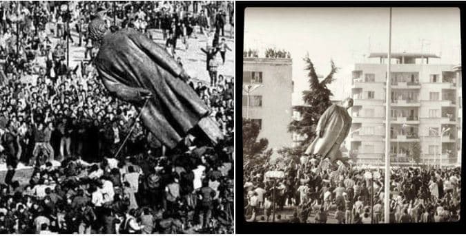    Sot 32 vite nga rrëzimi i bustit të ish-diktatorit Enver Hoxha