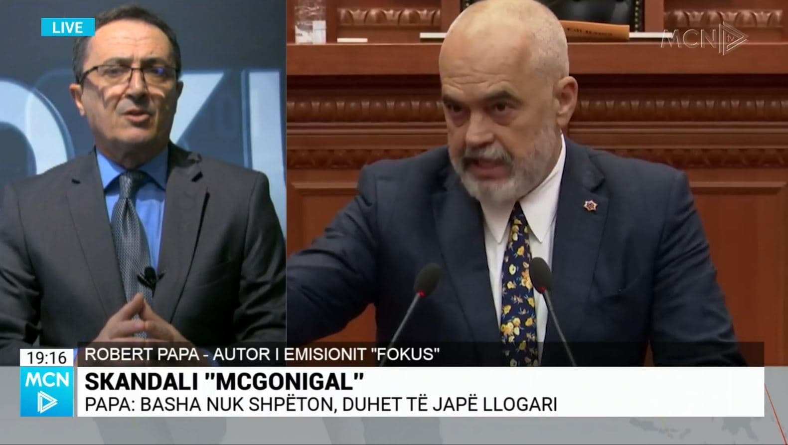 McGonigal, Papa: Nuk ngrihet komision se është Parlament me listaxhinj, por Rama ka humbur gjykimin publik  