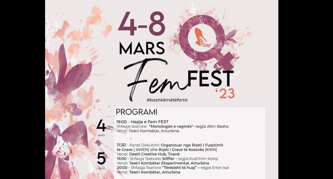     04-08 mars/ Nis “Fem Fest”, një festival për gruan shqiptare