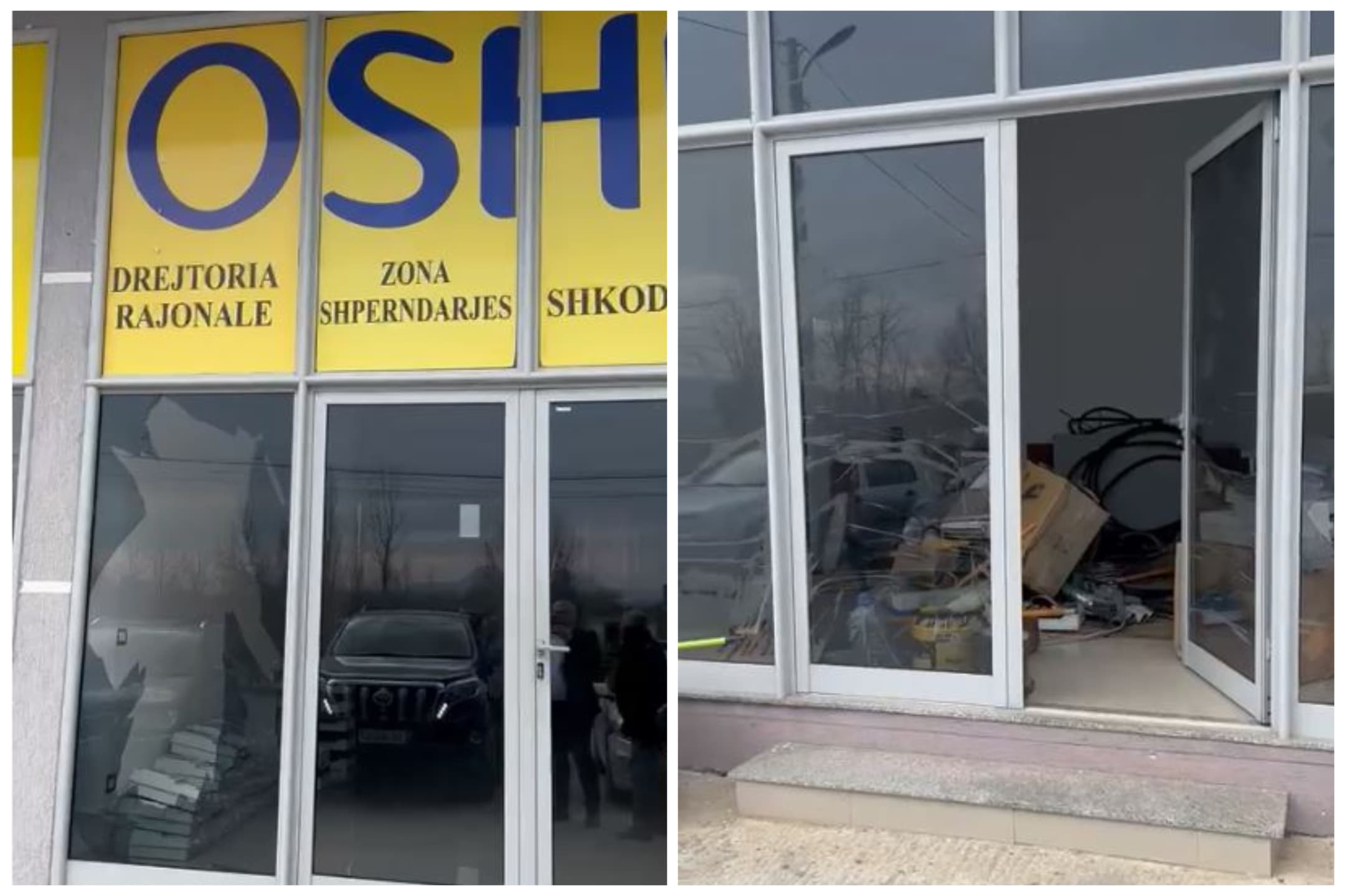 Shpërthim pranë zyrave të OSHEE-së, dëmtohen dy mjete (VIDEO)