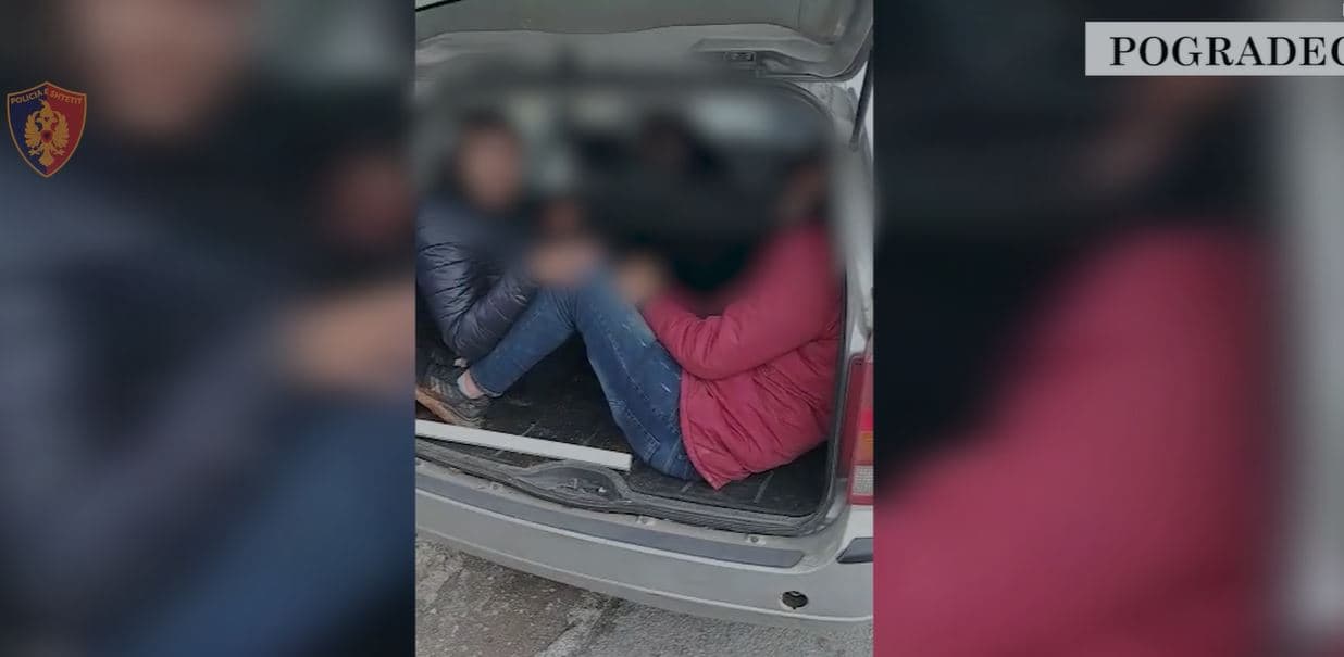 Transportonin katër klandestinë të huaj, dy të arrestuar në Pogradec 