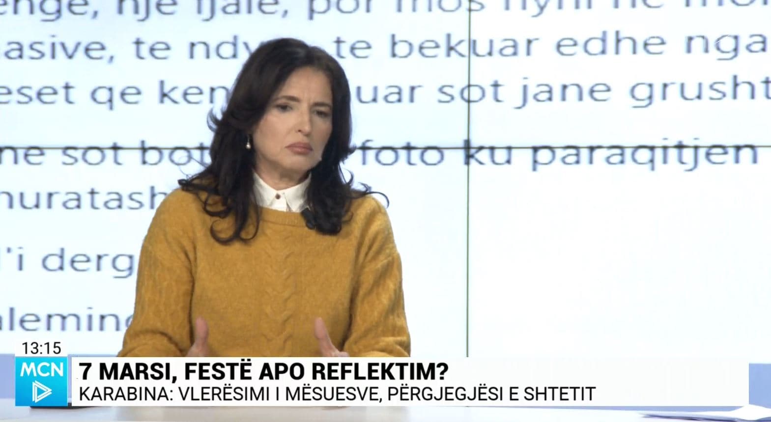 7 marsi, Karabina: Shteti ka përgjegjësi të kujdeset për motivimin e mësuesit, i kanë humbur rolin (VIDEO)
