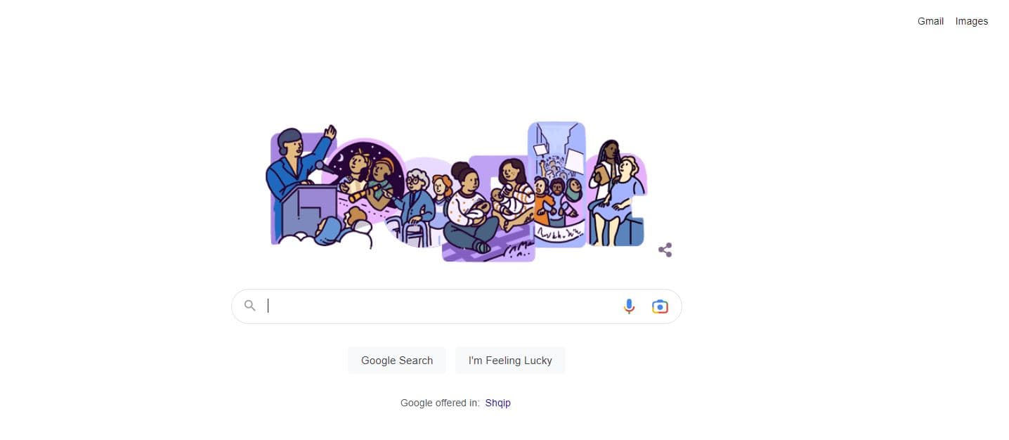 8 Marsi, Google ndryshon imazhin për ditën e gruas