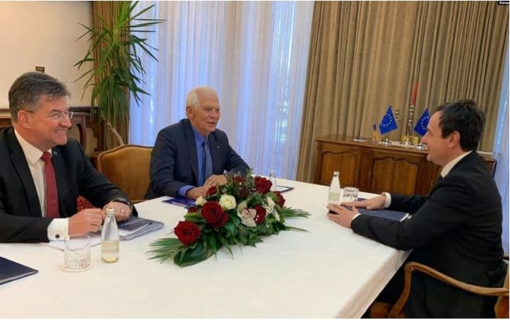  Dialogu me Serbinë në Ohër/ Kurti në takim me Borell e Lajçak
