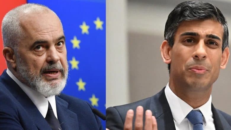 Edi Rama vizitë në Britaninë e Madhe, emigrantët në fokus të diskutimeve me Sunak