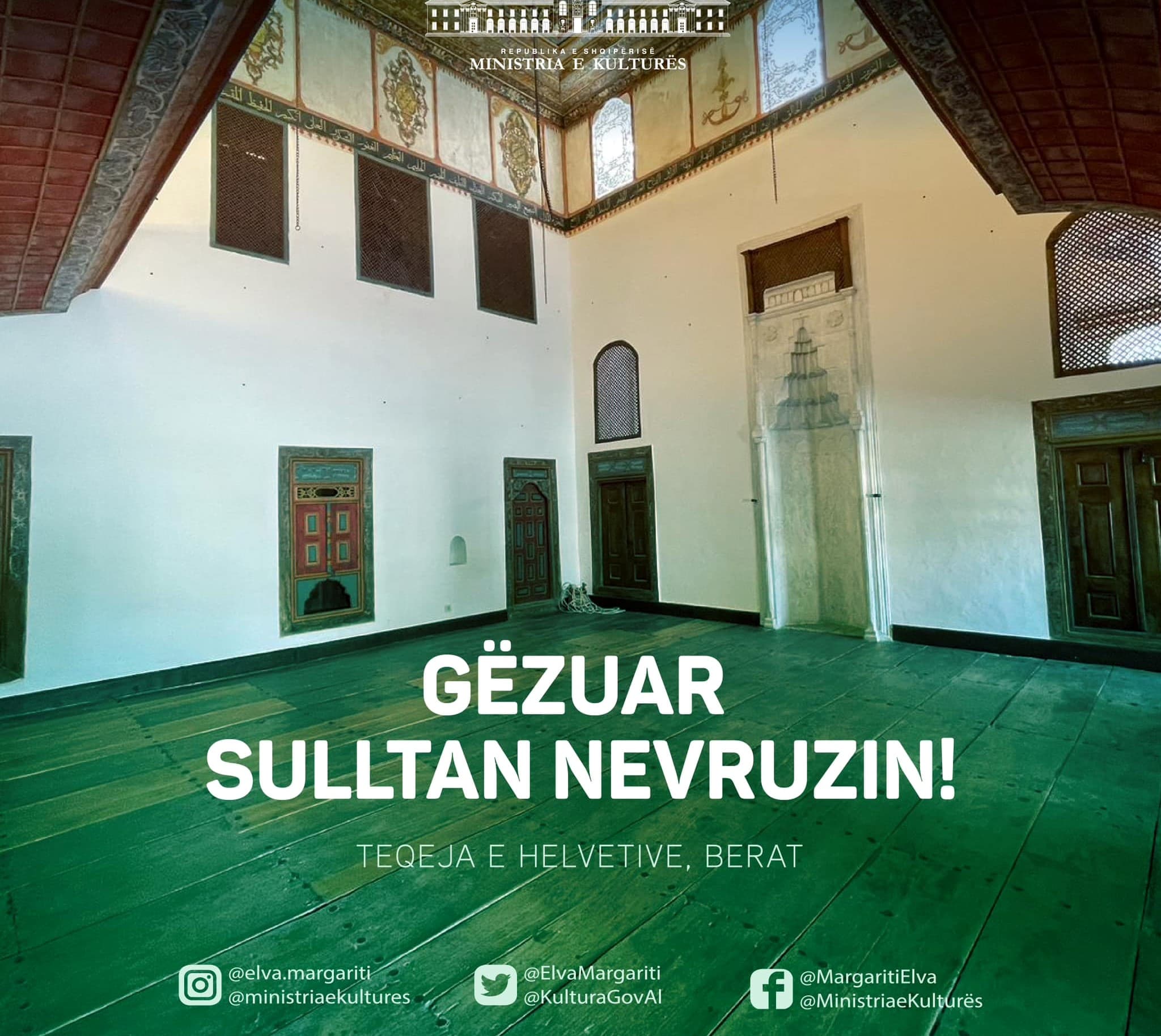 Sulltan Nevruzi/ Margariti: Urime me Teqenë e restauruar të Helvetive në Berat