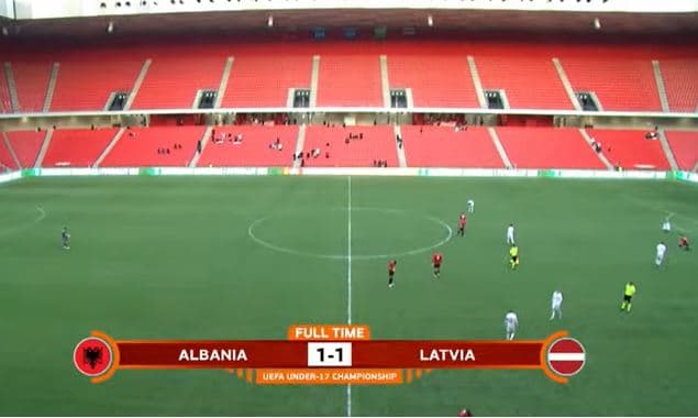 Zhgënjen Shqipëria U-17, barazimi me Letoninë sjell eliminimin nga Elite Round