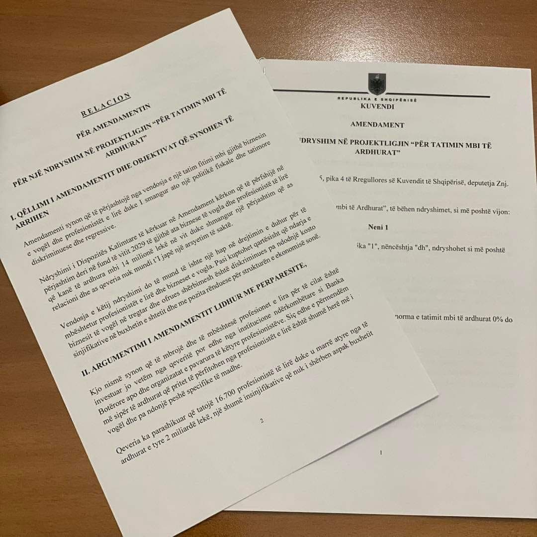Tabaku amendament në Kuvend: Tatimi socialist mbi të ardhurat, po gërryen shtresën e mesme