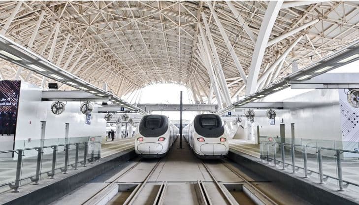 Treni me shpejtësi të lartë në shkretëtirën saudite, lidh qytetet e shenjta të Mekës dhe Medinës
