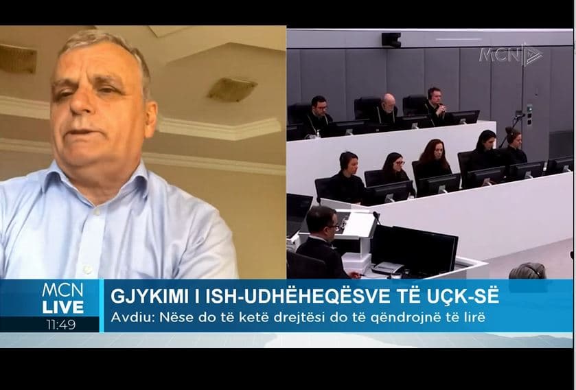   Gjyqi në Hagë/ Avdiu: Proces i montuar politik për të njollosur luftën e UÇK-së, prova të sajuara në bashkëpunim me Serbinë