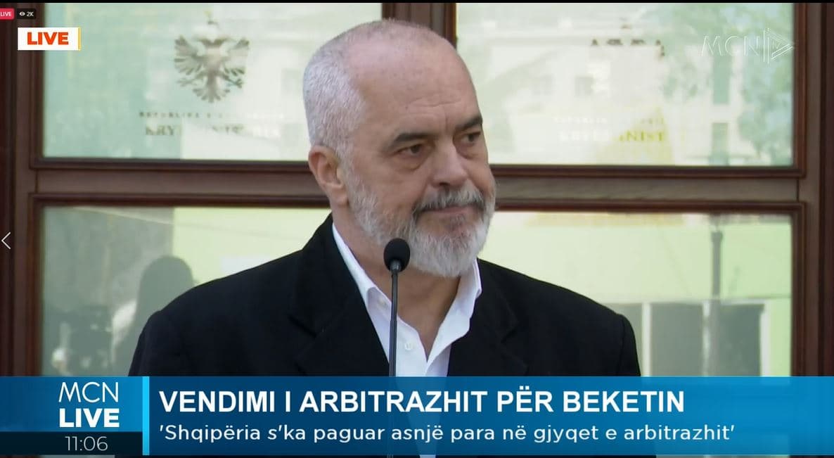 ‘Becchetti’, Rama: Shqipëria s’ka paguar asnjë lek në gjyqet e arbitrazhit
