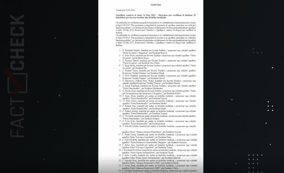 Dekriminalizimi/ KQZ përcjell në prokurori listën me 29 emra, Çela: S’marim përgjigje nga jashtë