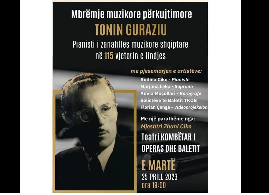 Me një mbrëmje përkujtimore nderohet themeluesi i Shkollës Pianistike, Tonin Guraziu