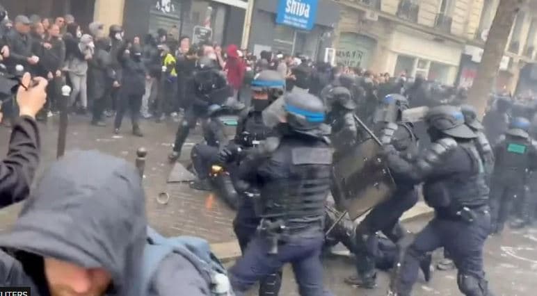 Më shumë se 100 policë u lënduan në protestat e 1 Majit në Francë