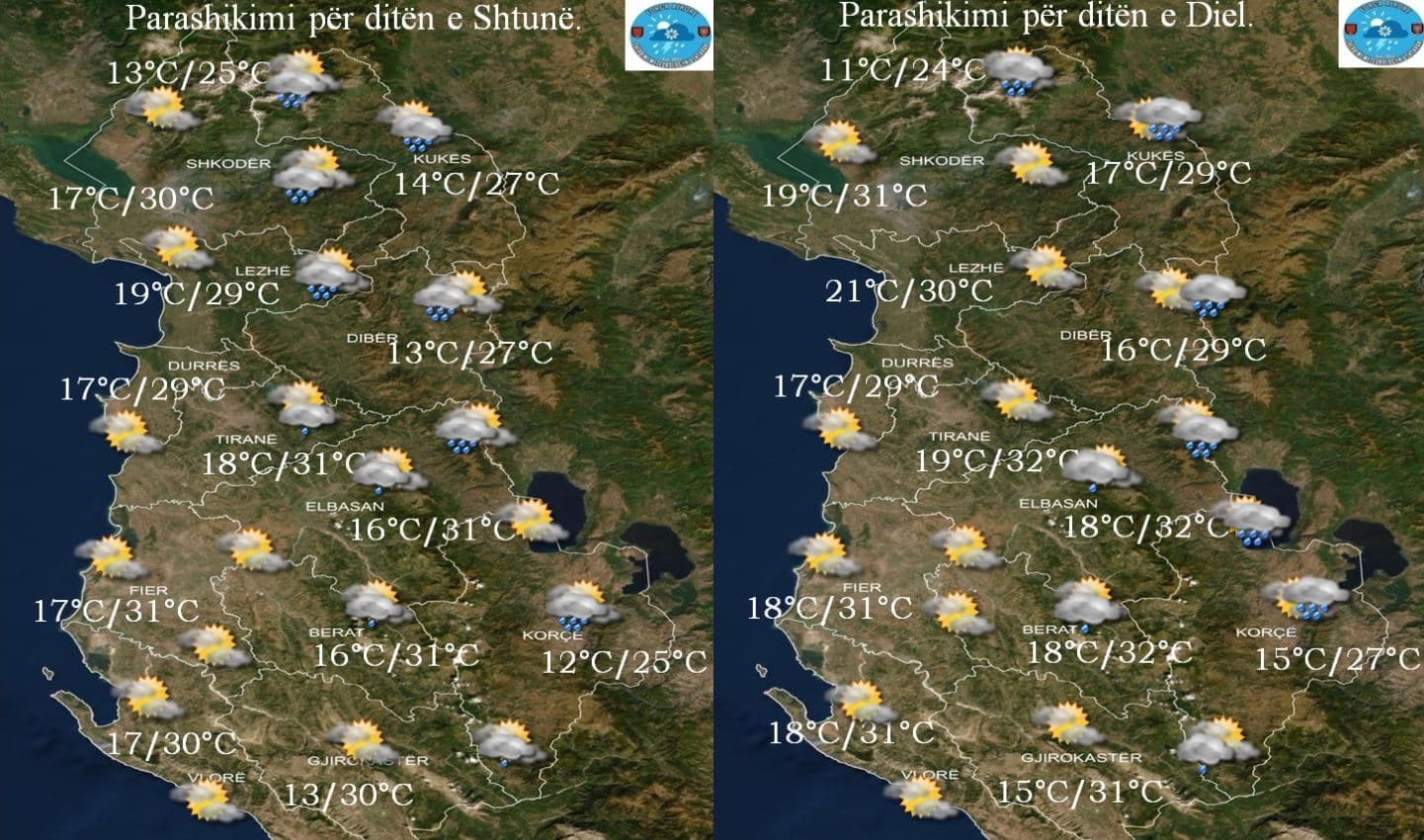 E shtuna dhe e diela/ Si do jetë moti në fundjavë