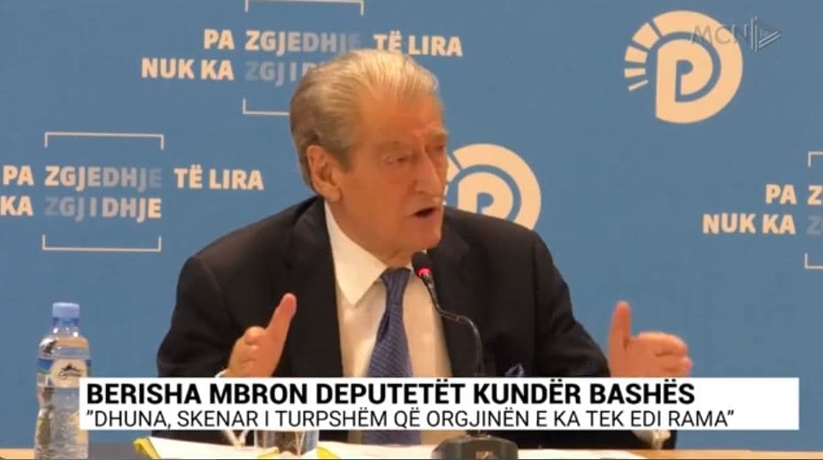 Berisha mbron deputetët kundër Bashës. ”Skenar i turpshëm që origjinën e ka tek Edi Rama”