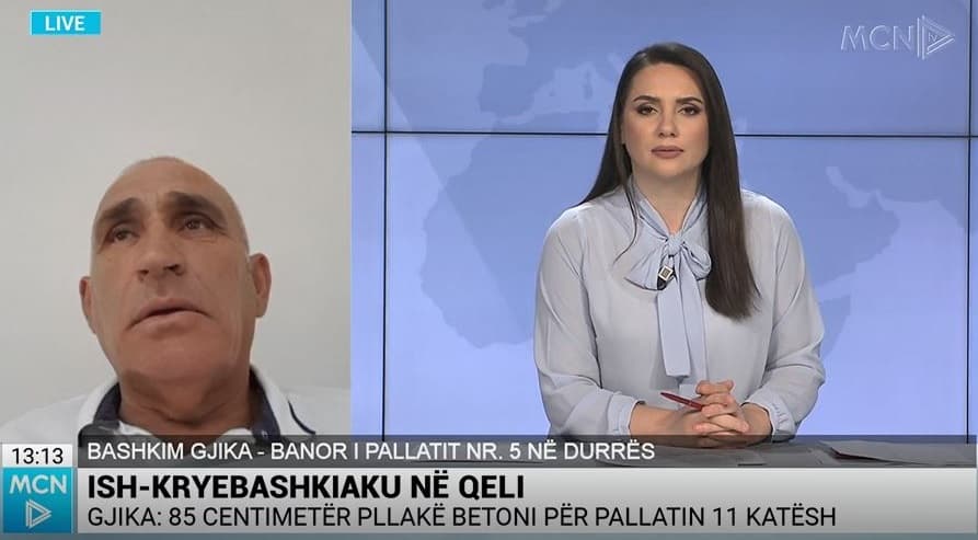  Arrestimi i Dakos/ Banori i pallatit: Bëhet për bujë politike, çështja është mbuluar. 11 kate qëndronin me një pllakë betoni 85 cm! (VIDEO)