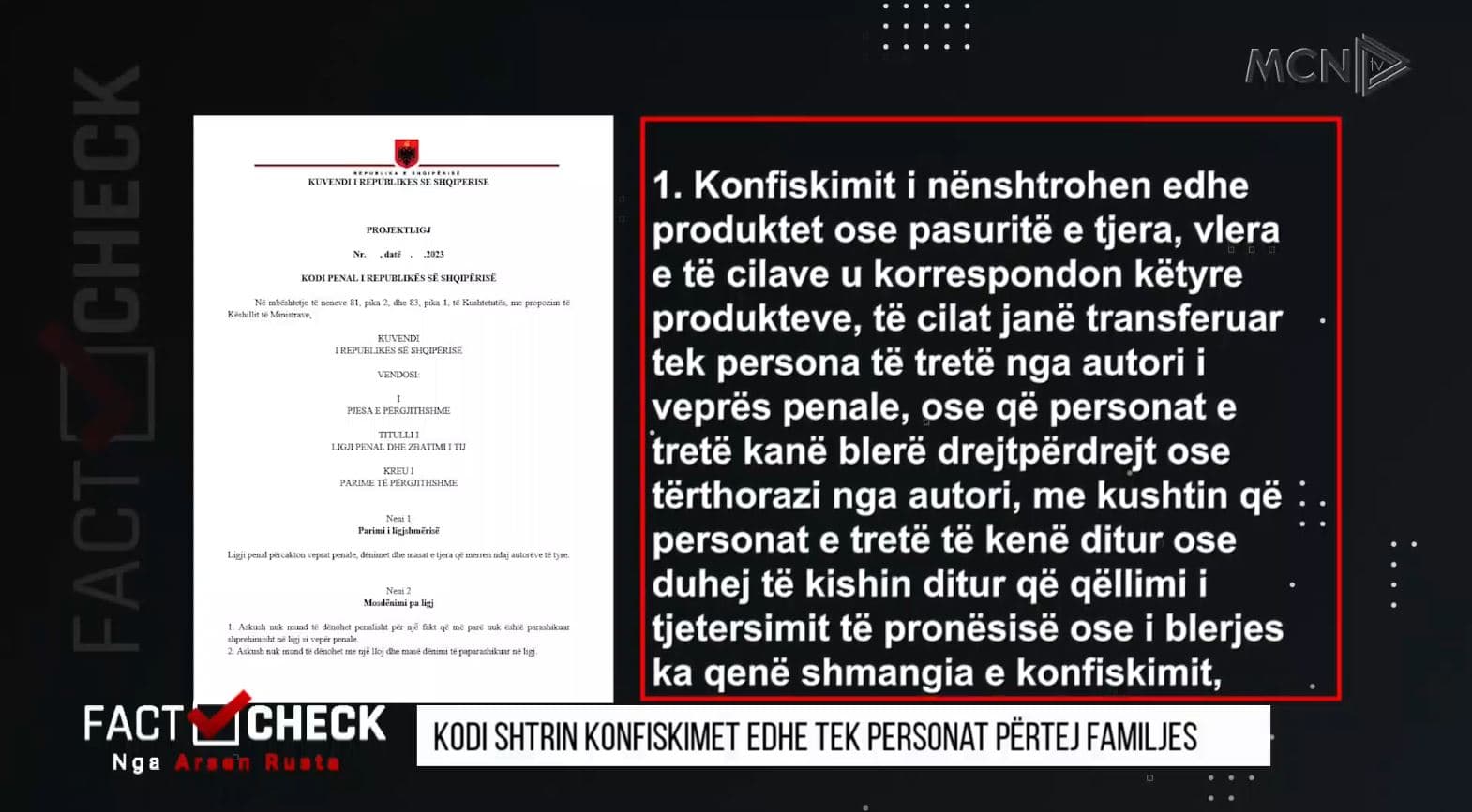 Pasuritë e krimit/ Kodi Penal shtrin konfiskimet edhe tek personat përtej familjes
