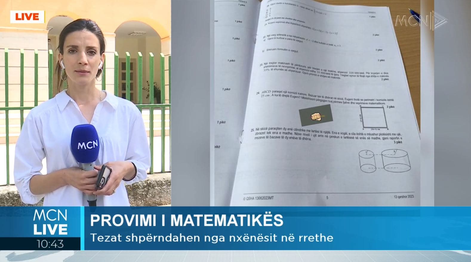 20 minuta pas nisjes së provimit të matematikës publikohet teza në rrjetet sociale 