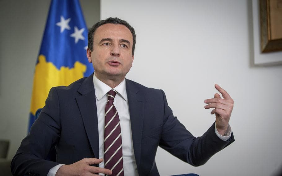 Albin Kurti pret në takim përfaqësuesit e shteteve të QUINT-it