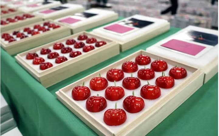 Japoni, 15 qershi të çmuara shiten në ankand për 3200 euro