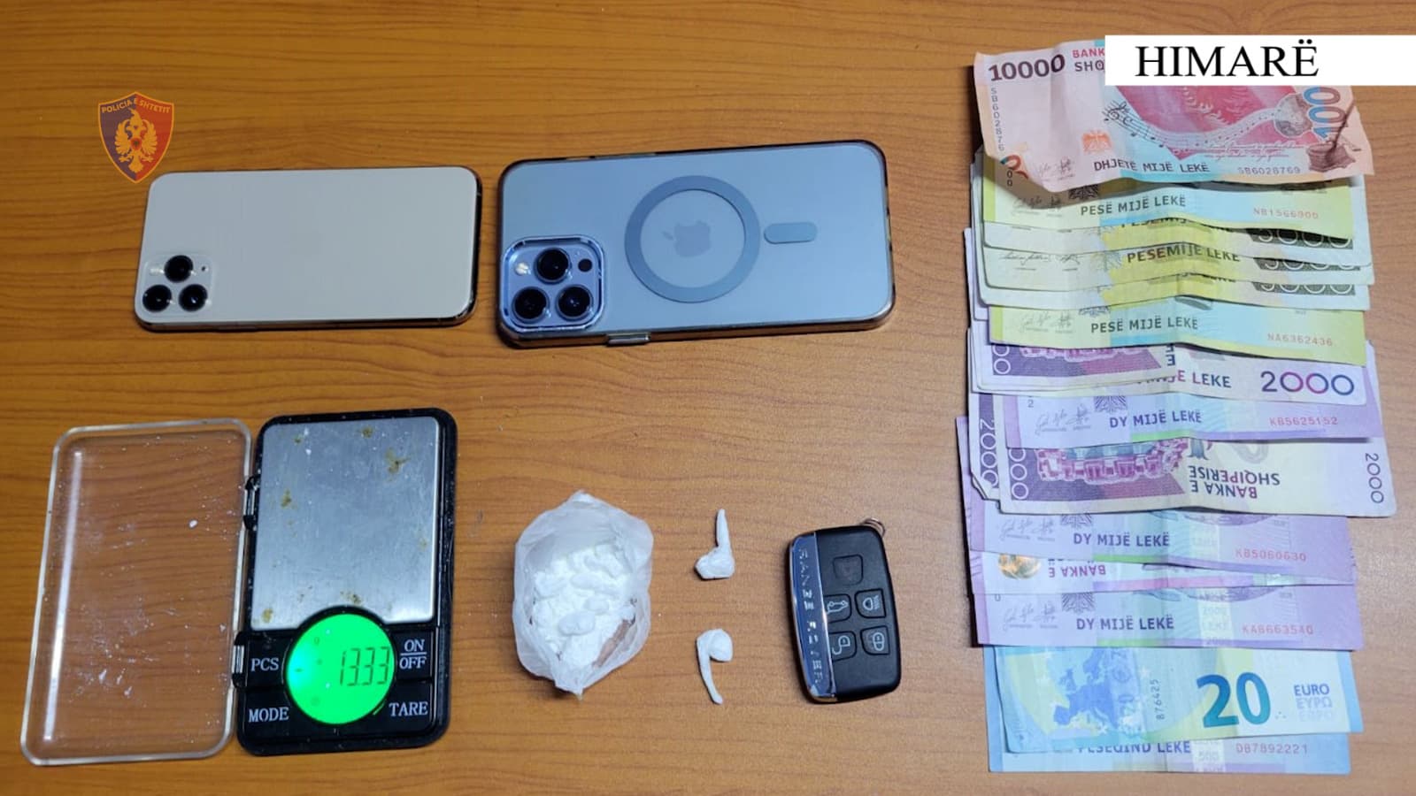 Shiste kokainë në lokalet e Himarës, vihet në pranga një i ri