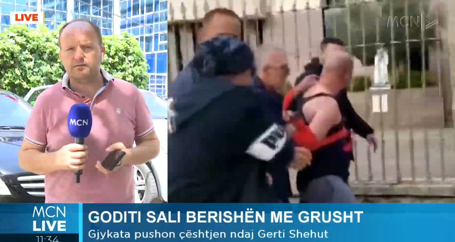 Goditi me grusht Berishën/ Gjykata pushon çështjen ndaj Gerti Shehut, i riu do të shtrohet në spital  (VIDEO)
