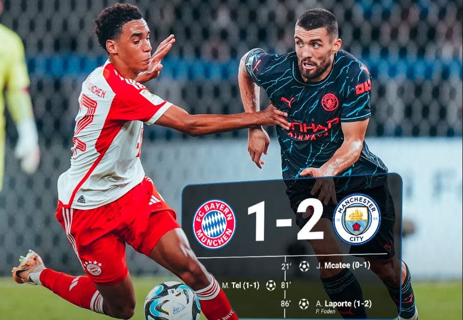 Miqësorja në Japoni, Manchester City triumfon ndaj Bayern Munich