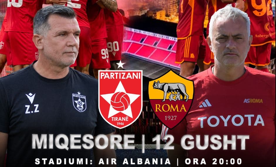 Partizani zbulon detajet, miqësorja me Romën do të luhet në stadiumin “Air Albania”