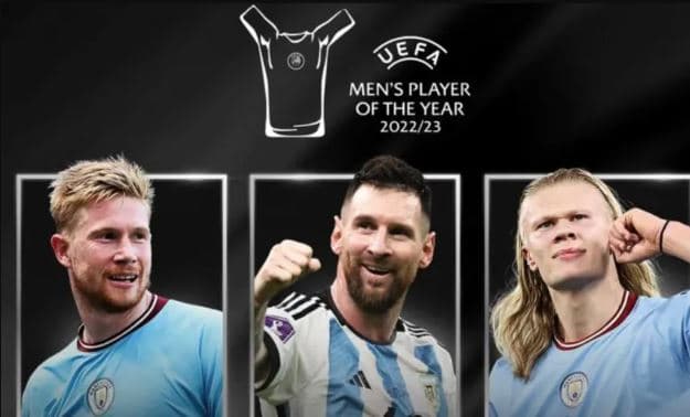 Çmimi i UEFA-s, Messi përballë Haaland dhe De Bruyne